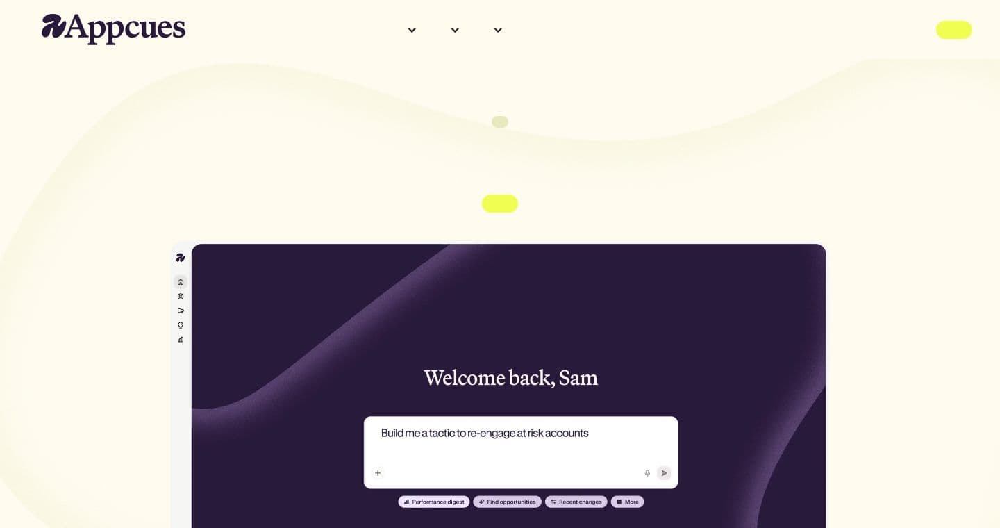 Appcues homepage