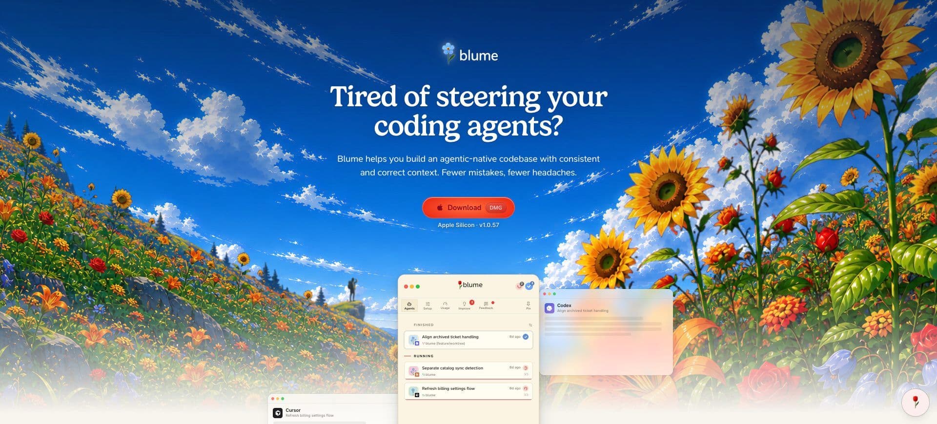 Blume Sidecar homepage