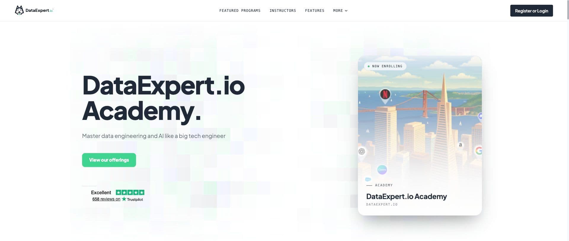 DataExpert.io Academy homepage