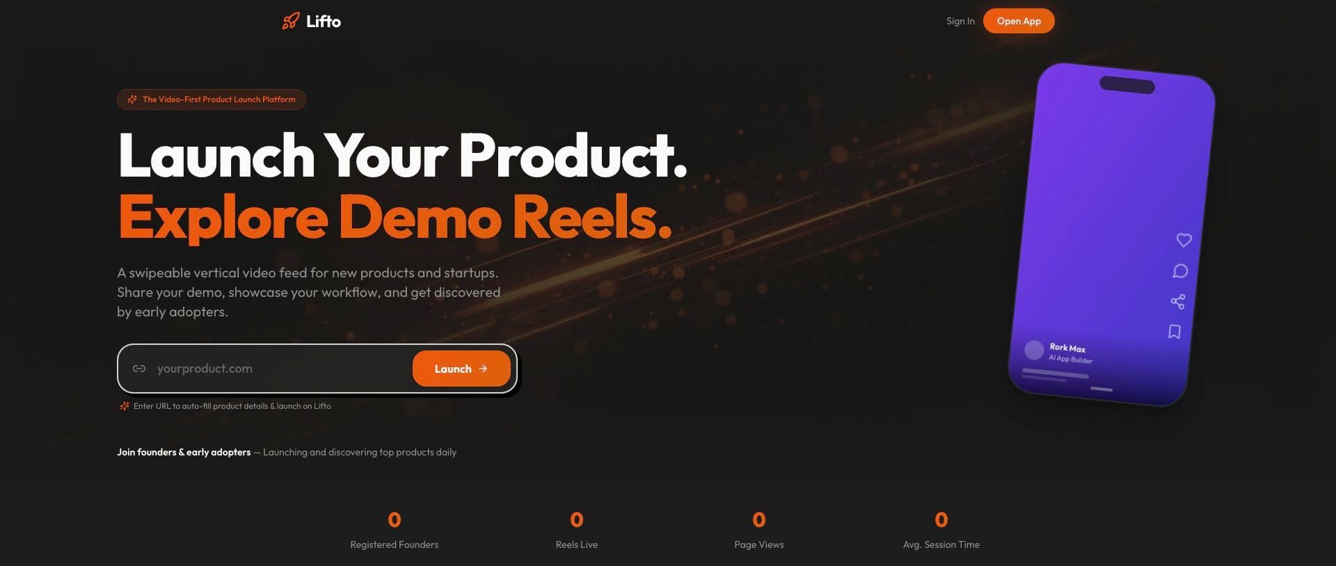 Lifto homepage