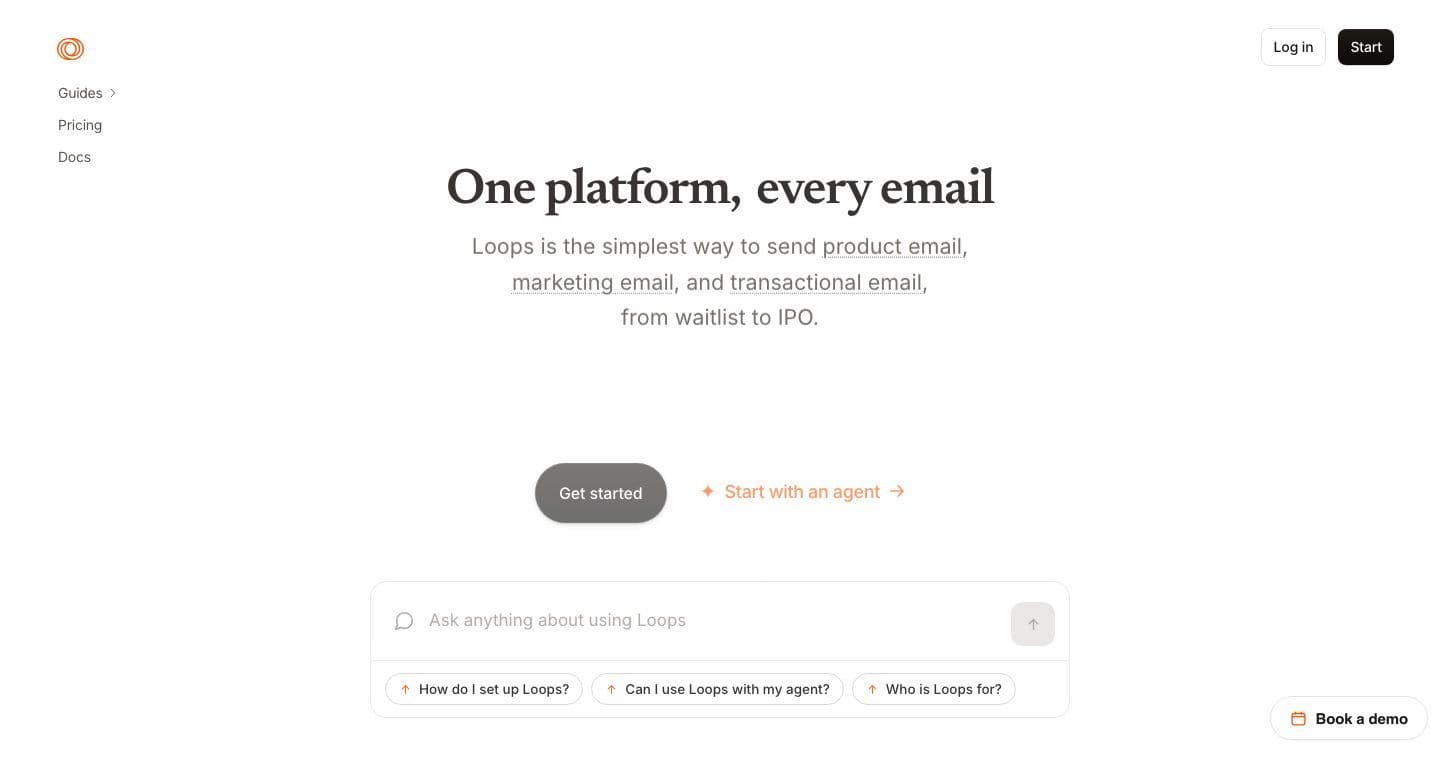 Loops homepage