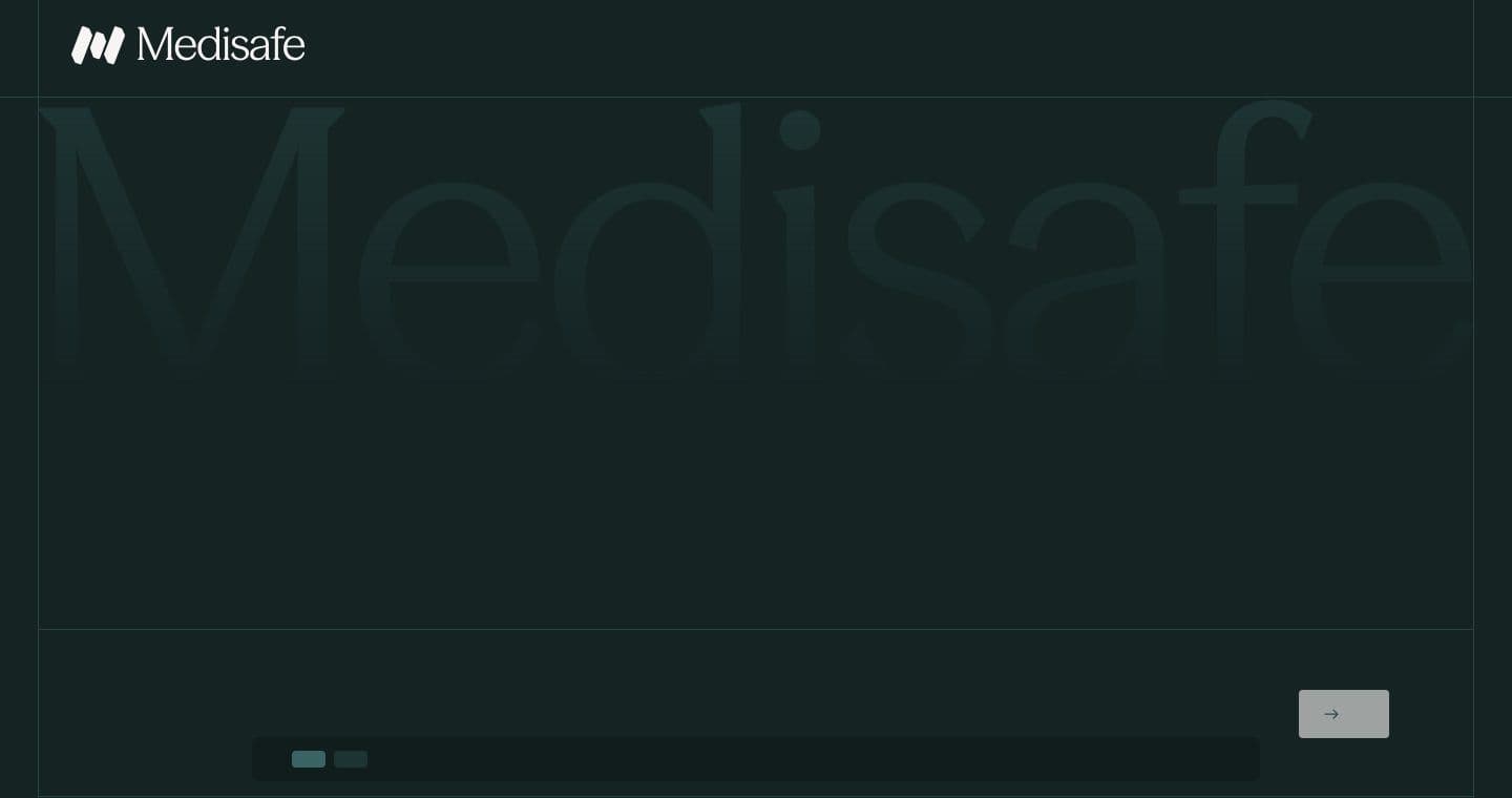 Medisafe homepage