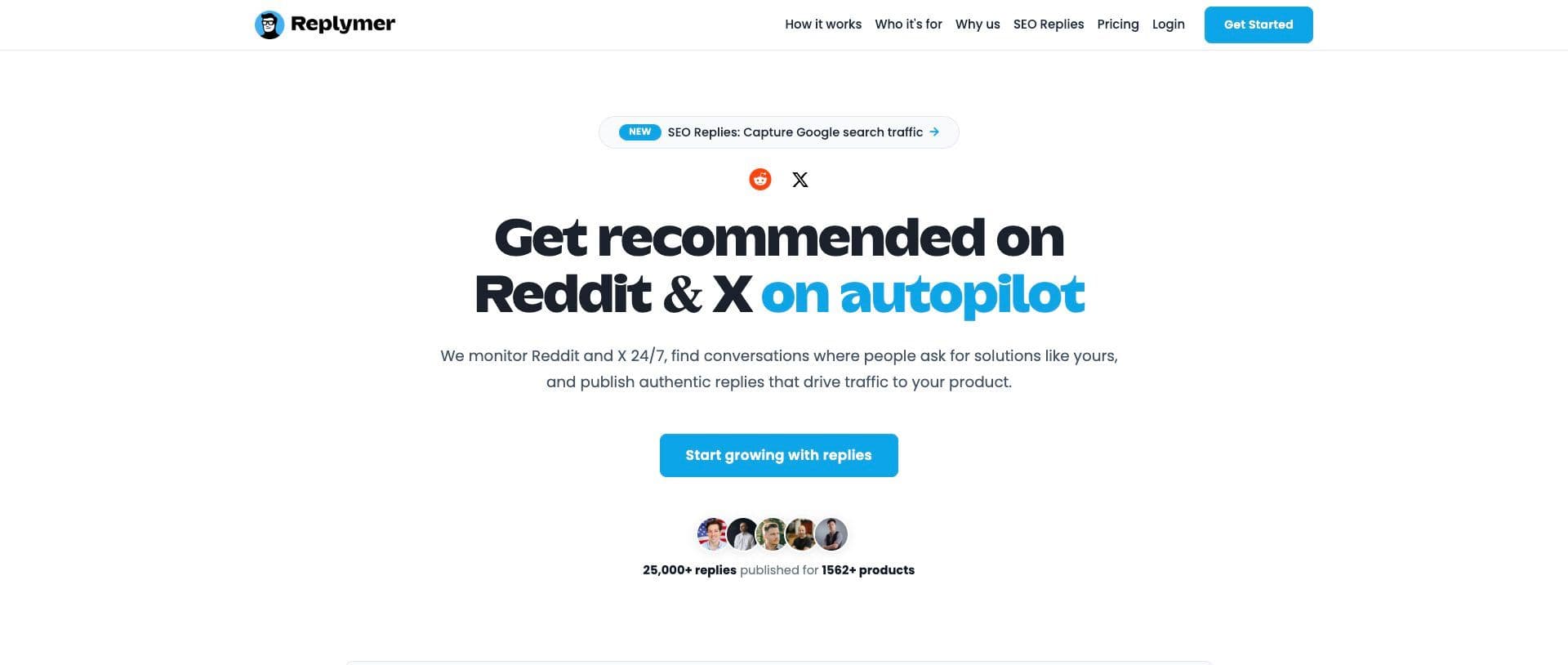 Replymer homepage