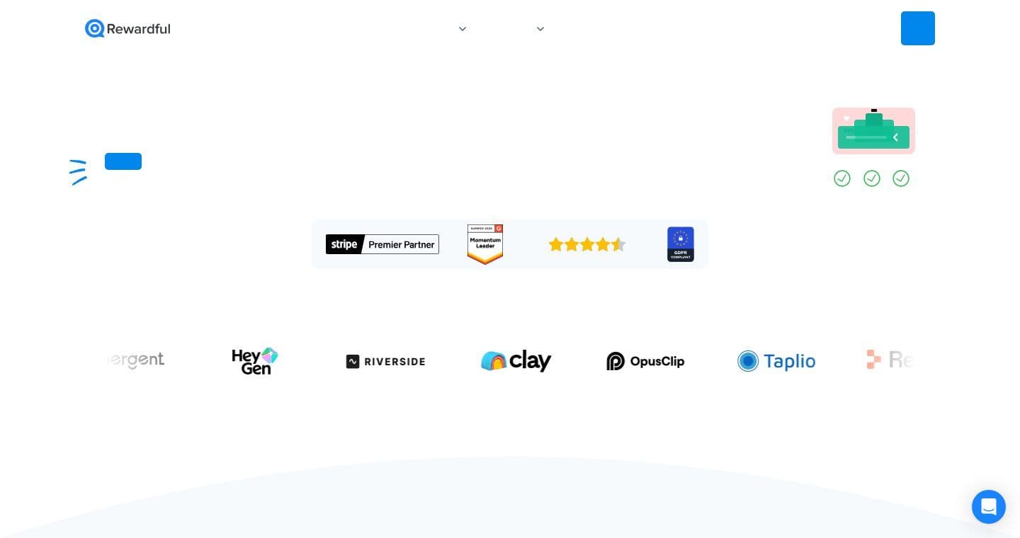Rewardful homepage