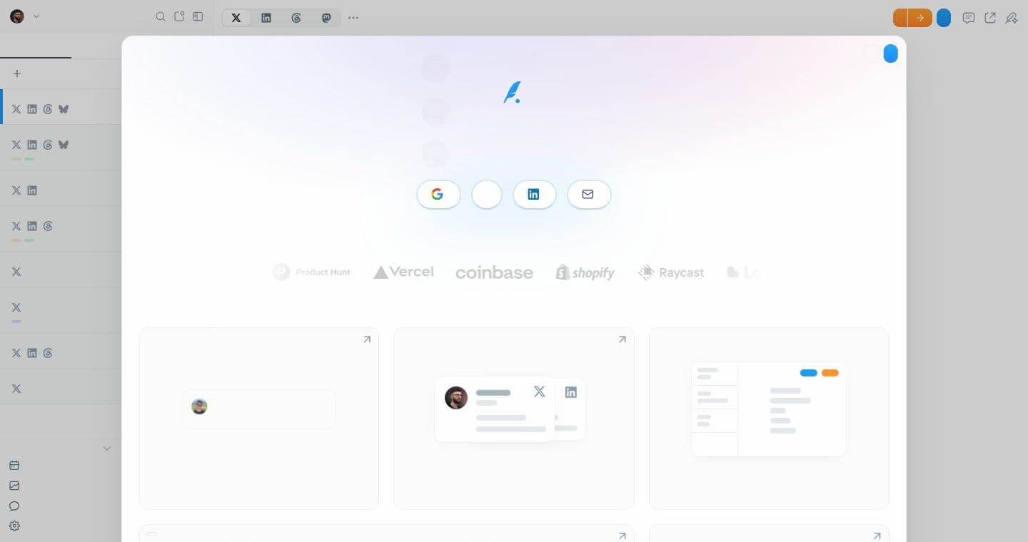 Typefully homepage