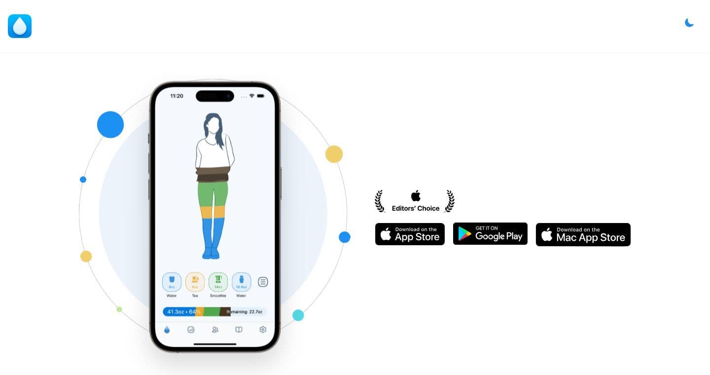 WaterMinder homepage